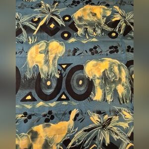 Alexander Henry 1993 Elephant Fabric 1 Yard Out of print